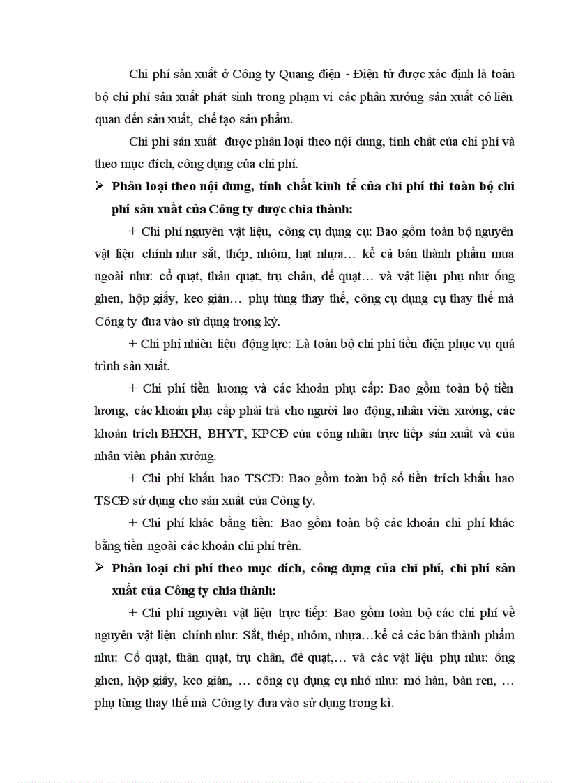 image for page Thực trạng và giải pháp hoàn thiện kế toán chi phí sản xuất và tính giá thành sản phẩm tại công ty quang điện điện tử bộ quốc phòng