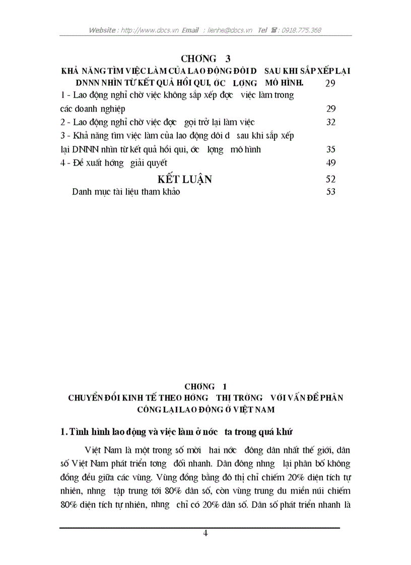 image for page Khả năng tìm việc làm của lao động dôi dư sau khi sắp xếp lại DNNN