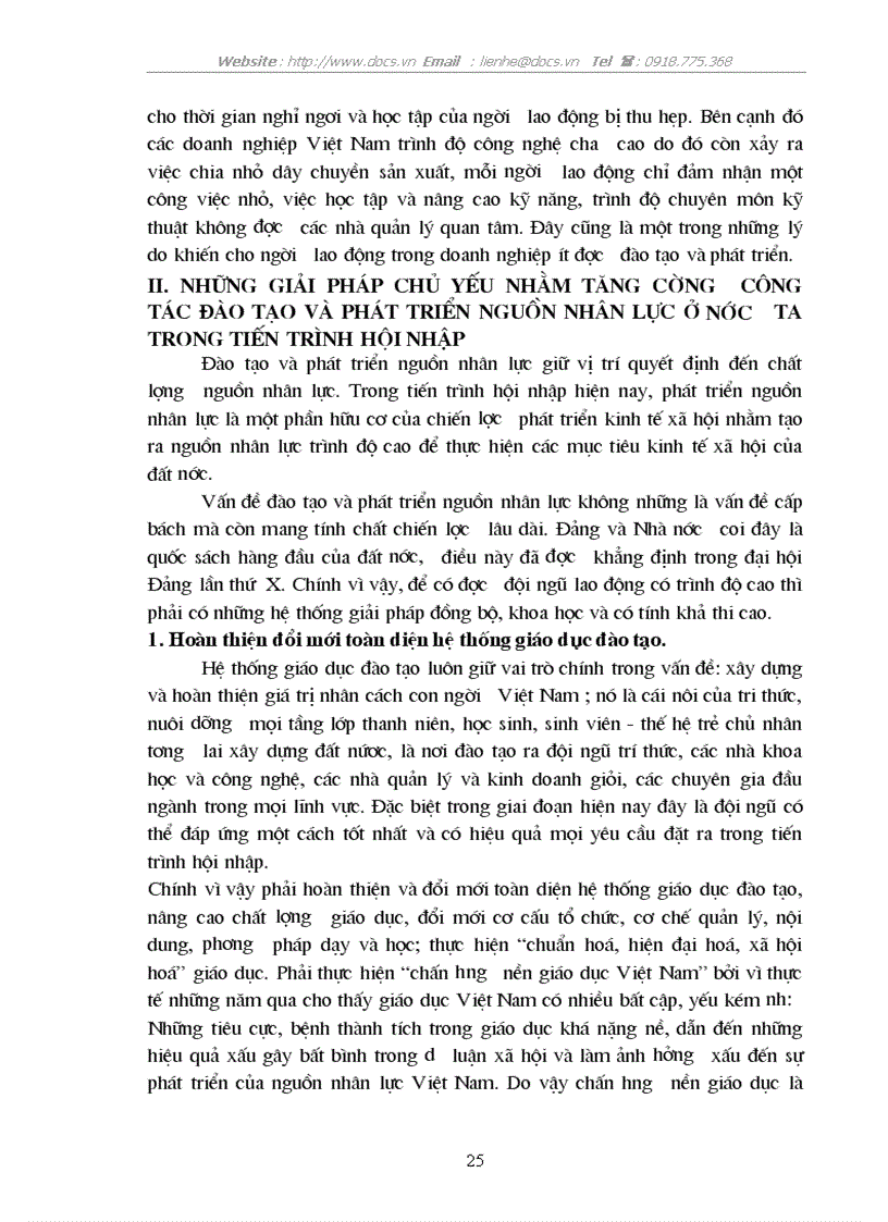 image for page Cơ hội và thách thức đối với nguồn nhân lực Việt Nam trong giai đoạn hiện nay và những định hướng cho công tác đào tạo