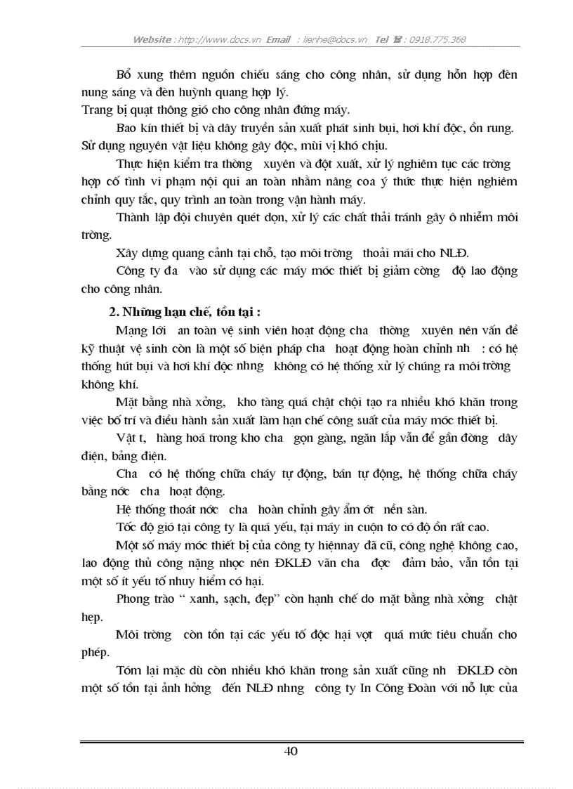 image for page Công tác bảo hộ lao động giải pháp cải thiện điều kiện lao động tại C ty In Công Đoàn
