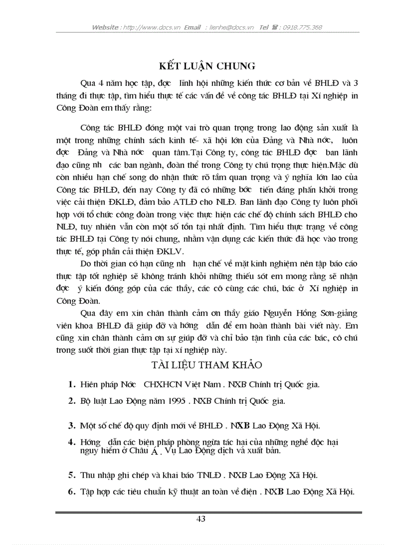 image for page Công tác bảo hộ lao động giải pháp cải thiện điều kiện lao động tại C ty In Công Đoàn