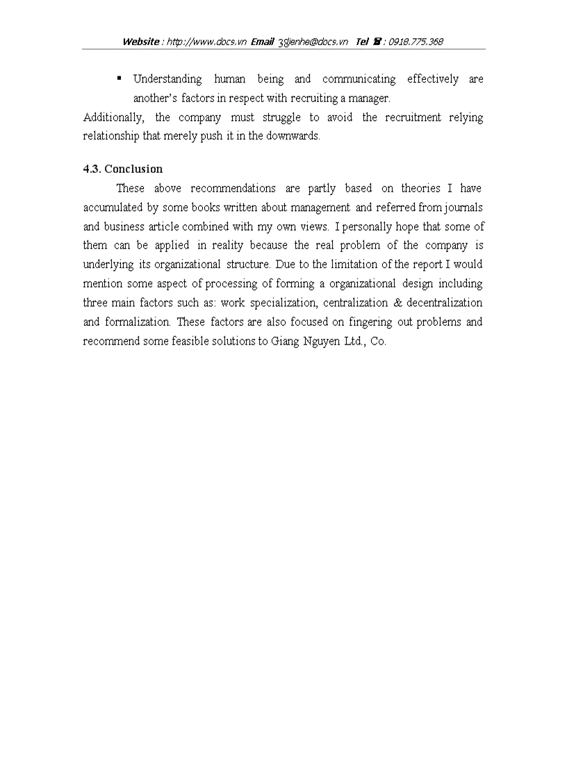 image for page Some solutions to improve the organizational structure in Giang Nguyen Ltd Co