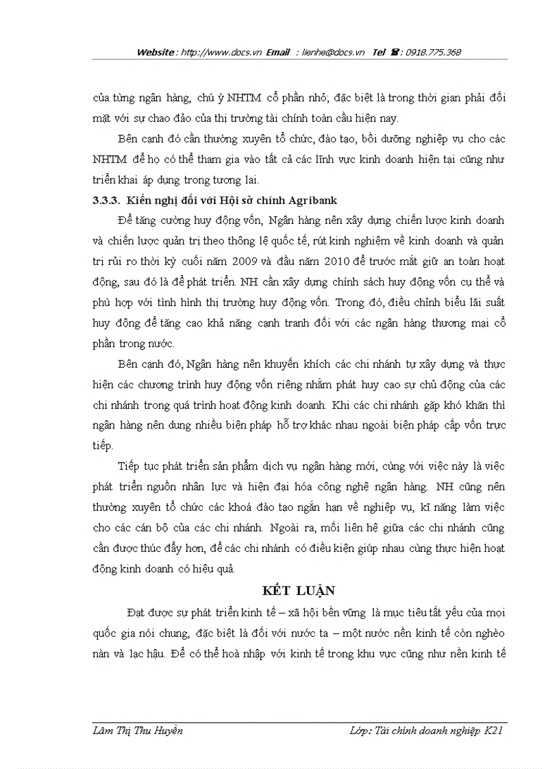 image for page Tăng cường hoạt động huy động vốn tại ngân hàng nông nghiệp và phát triển nông thôn chi nhánh Phú Xuyên Hà nội