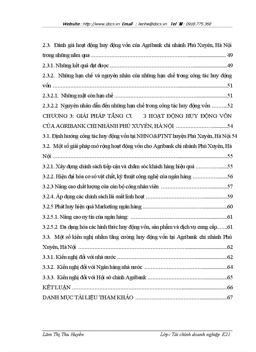 image for page Tăng cường hoạt động huy động vốn tại ngân hàng nông nghiệp và phát triển nông thôn chi nhánh Phú Xuyên Hà nội