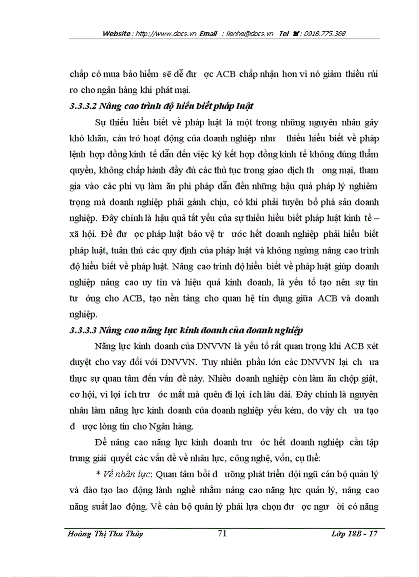 image for page Giải pháp nâng cao chất lượng tín dụng đối với doanh nghiệp vừa và nhỏ tại Ngân hàng Thương mại cổ phần Á Châu