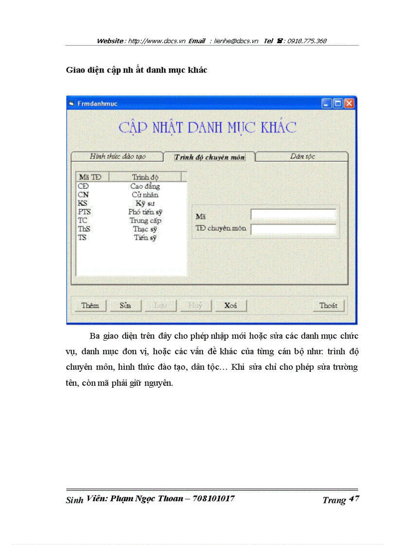 image for page Xây dựng chương trình Quản lý nhân sự trường Đại học Công nghiệp Hà nội