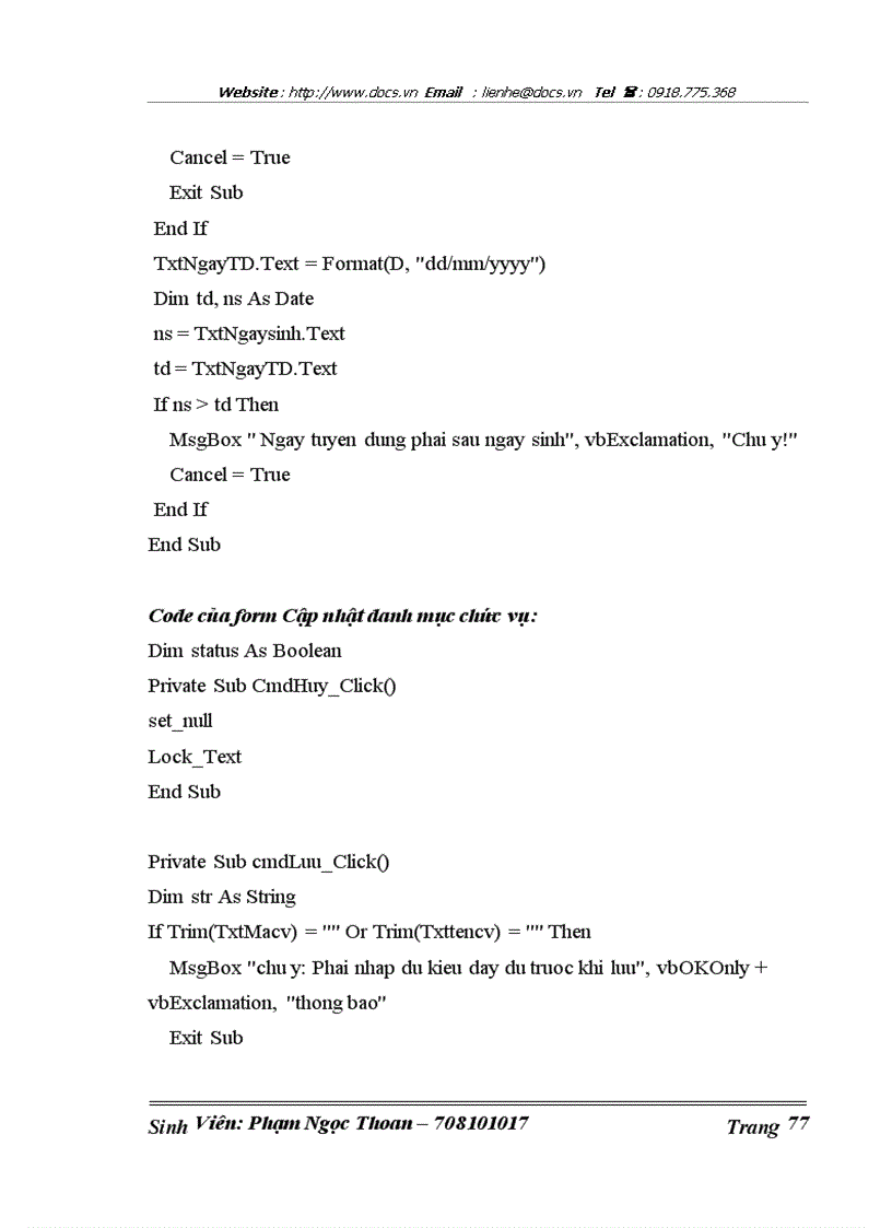 image for page Xây dựng chương trình Quản lý nhân sự trường Đại học Công nghiệp Hà nội