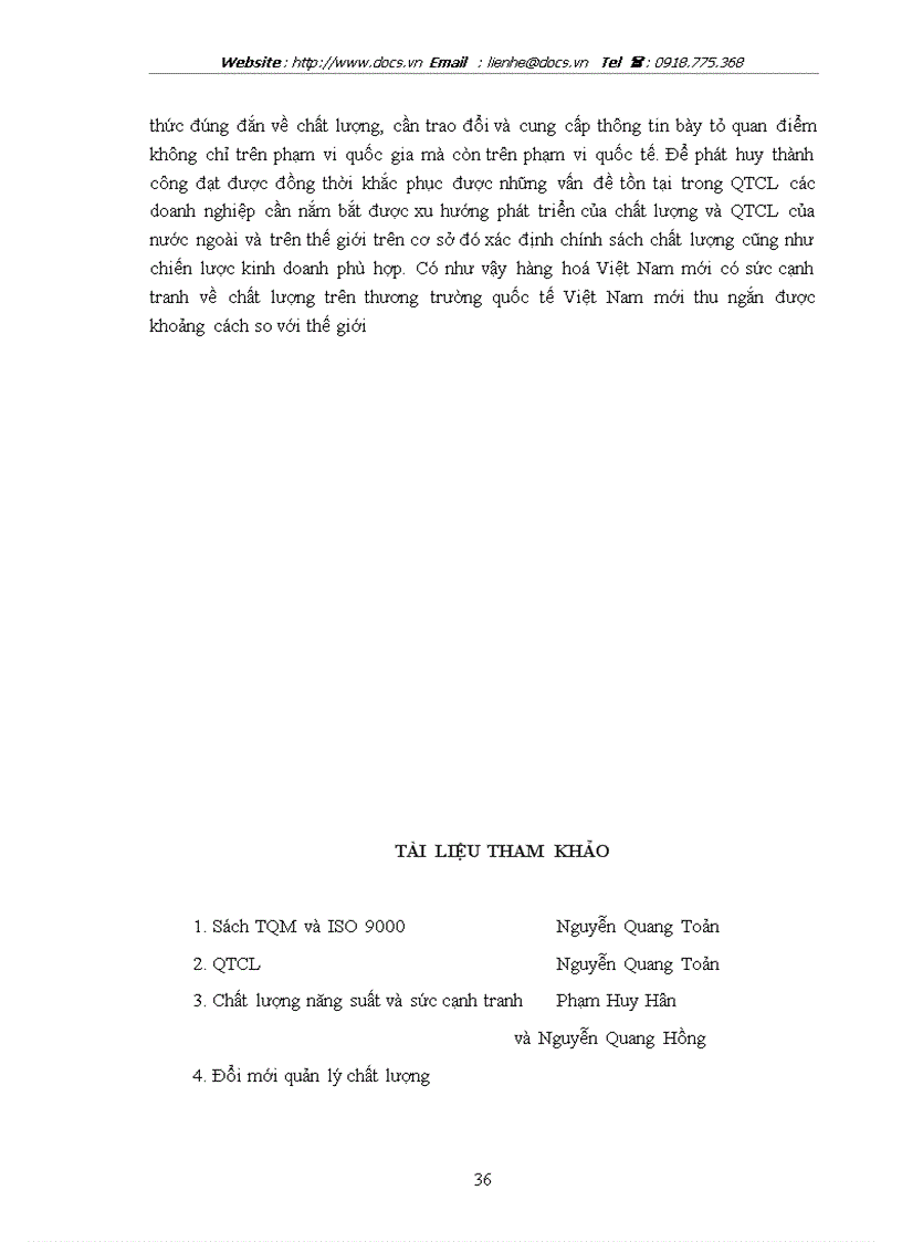 image for page Quản trị chất lượng trong các doanh nghiệp sản xuất thực phẩm ở Việt Nam