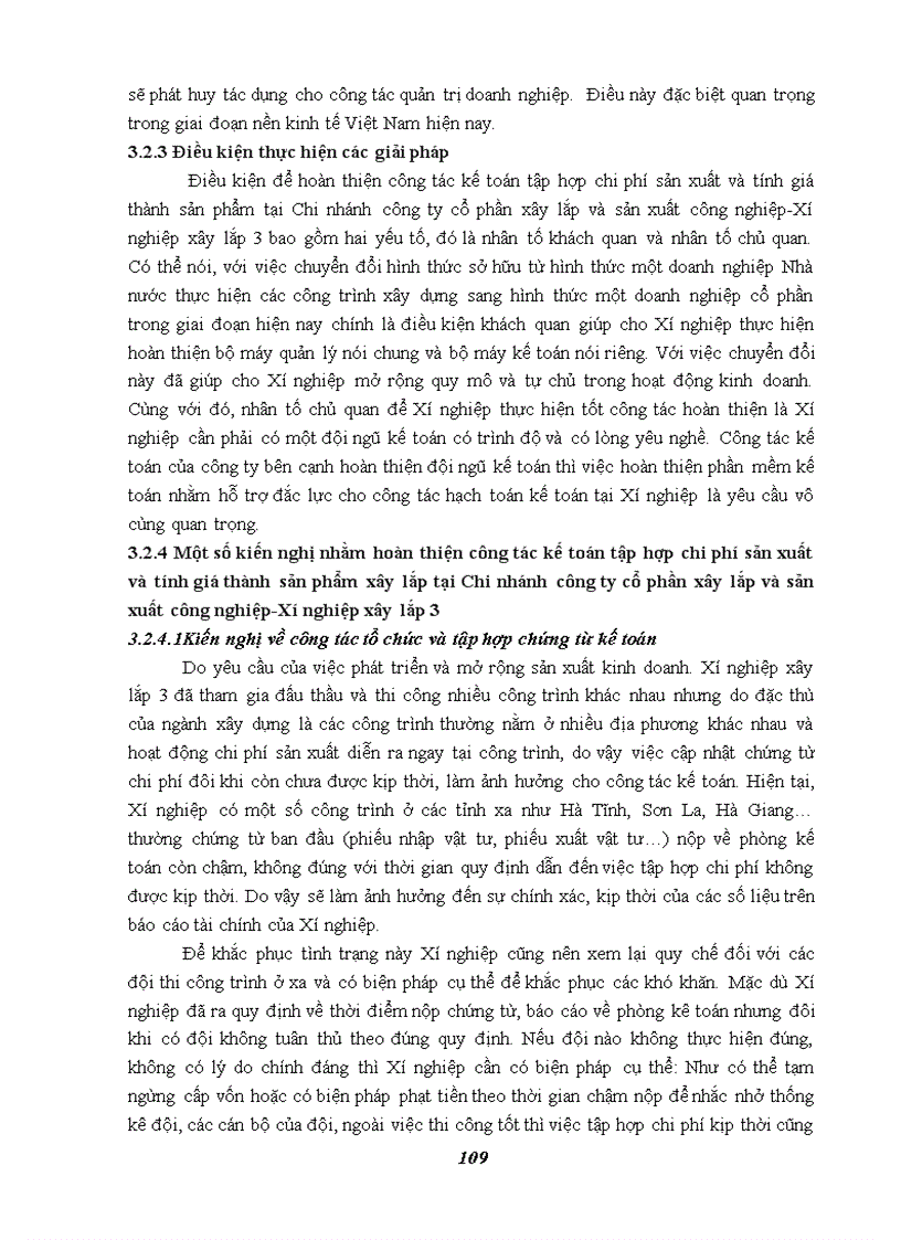 image for page Hoàn thiện công tác kế toán tập hợp chi phí sản xuất và tính giá thành sản phẩm xây lắp tại Chi nhánh công ty cổ phần xây lắp và sản xuất công nghiệp