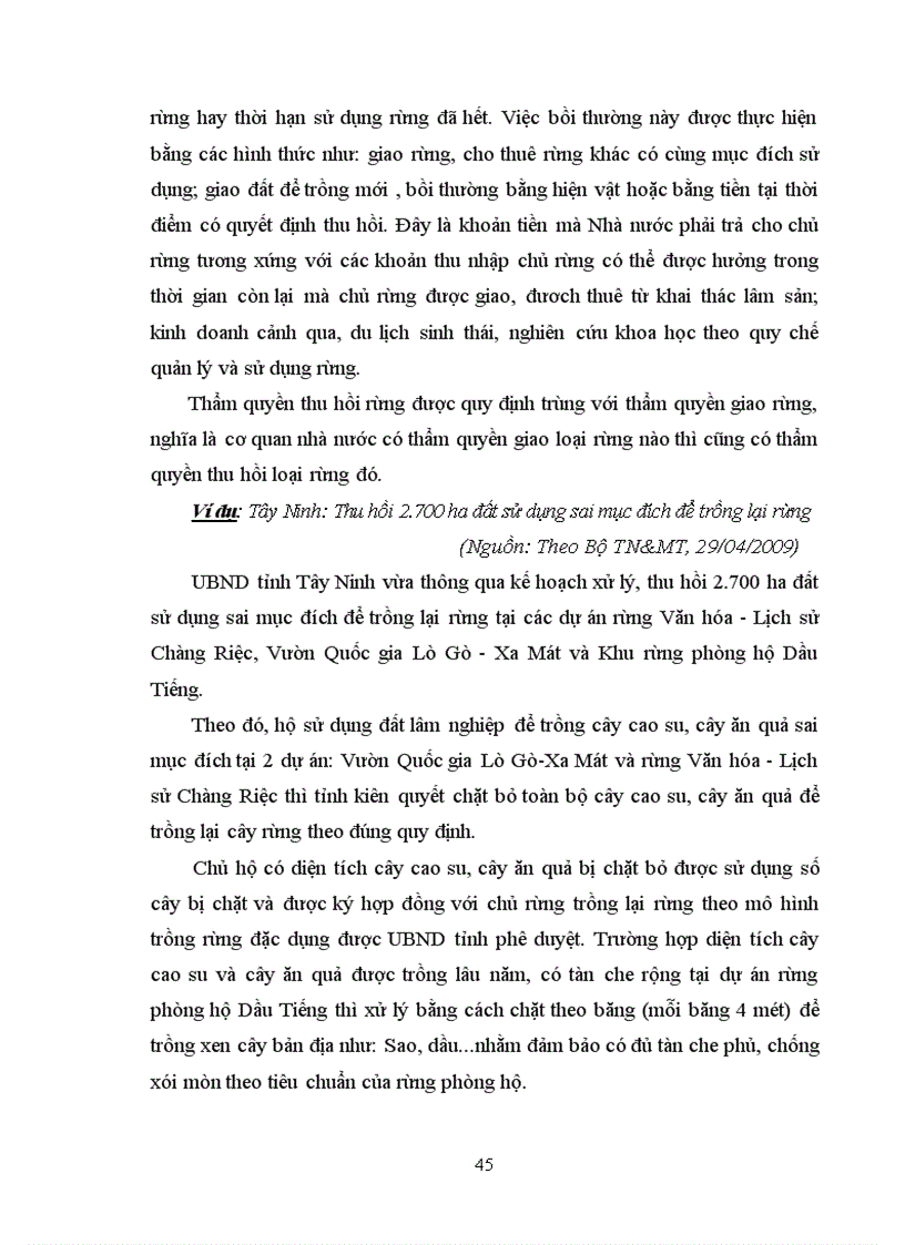 image for page Quản lý tài nguyên đất và rừng