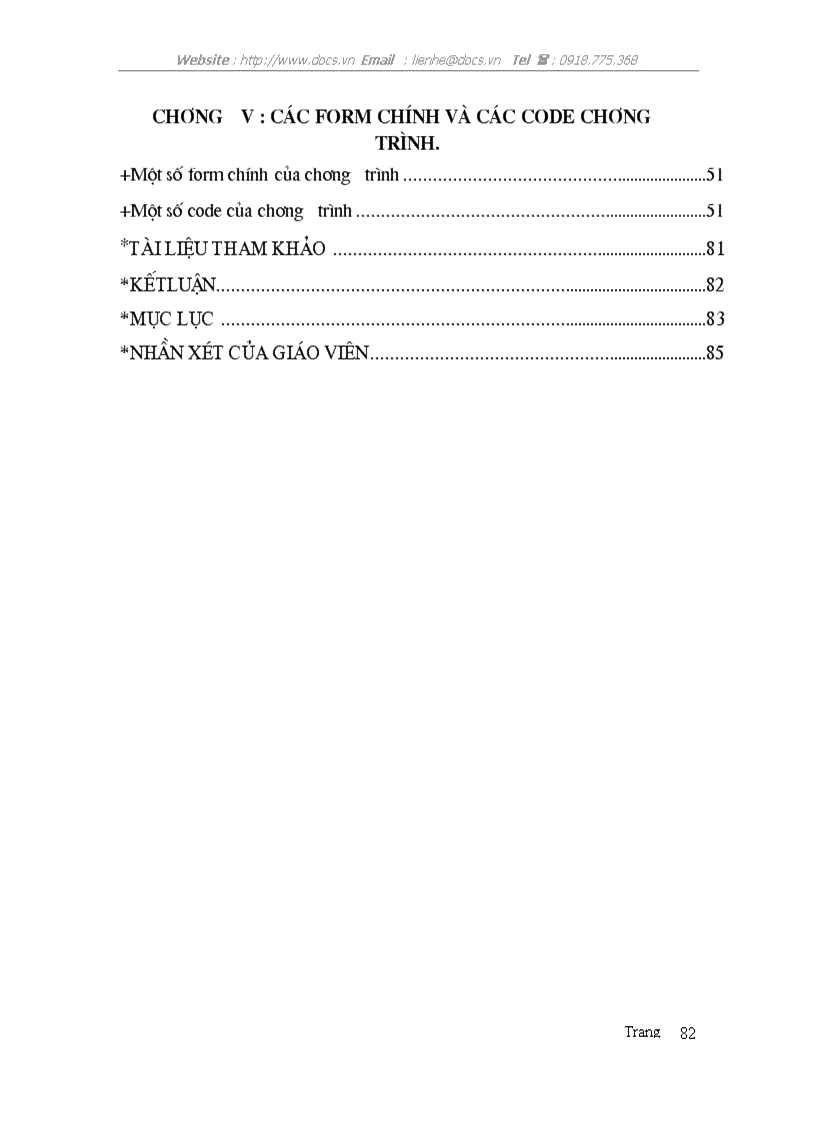 image for page Xây dựng chương trình quản lý nhân sự của chi cục Dự trữ Sóc Sơn dựa trên ngôn ngữ VISUAL BASIC