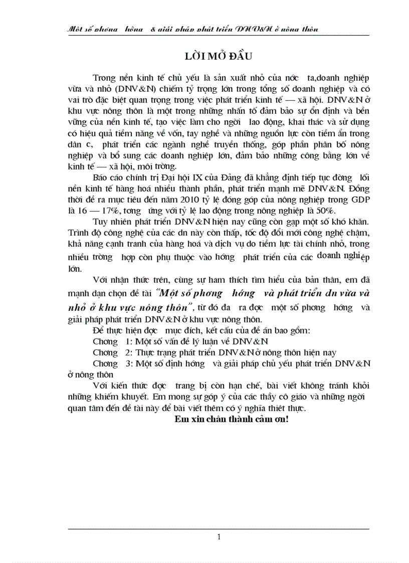 image for page Một số phương hướng và phát triển Doanh nghiệp vừa và nhỏ ở khu vực nông thôn