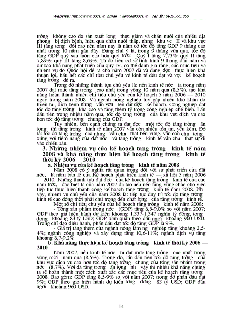image for page Kế hoạch tăng trưởng kinh tế thời kỳ 2006 2010 và các giải pháp thực hiện