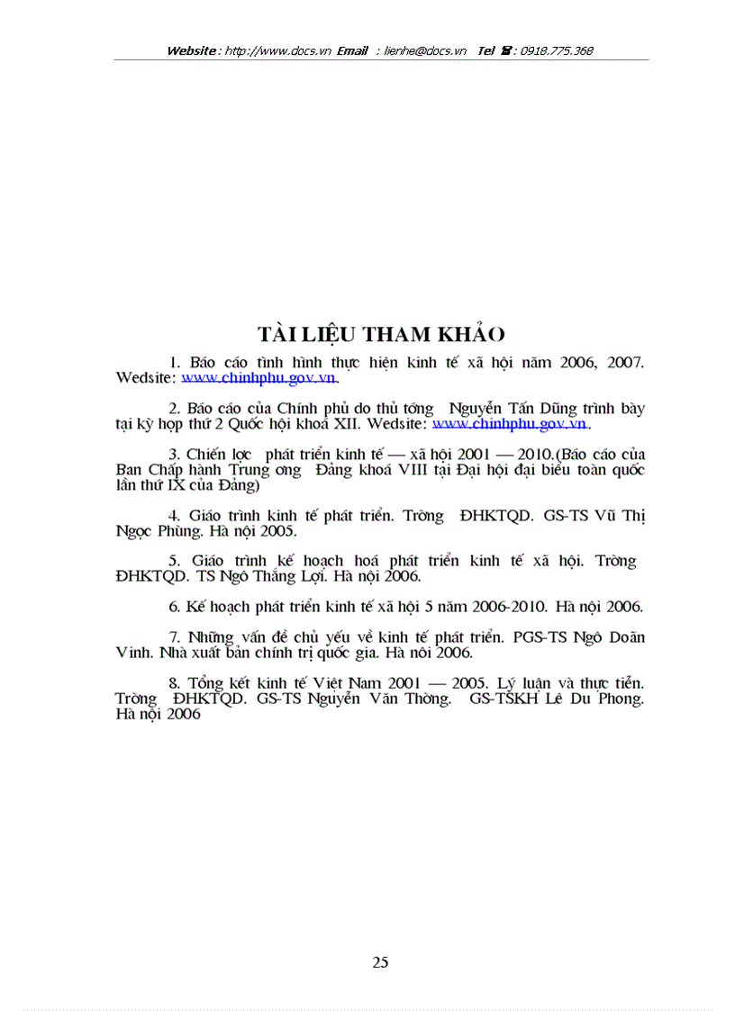 image for page Kế hoạch tăng trưởng kinh tế thời kỳ 2006 2010 và các giải pháp thực hiện