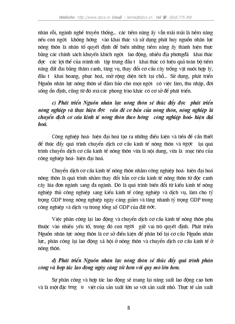 image for page 1số giải pháp phát triển nguồn nhân lực nông thôn phục vụ sự nghiệp CNH HĐH đất nước