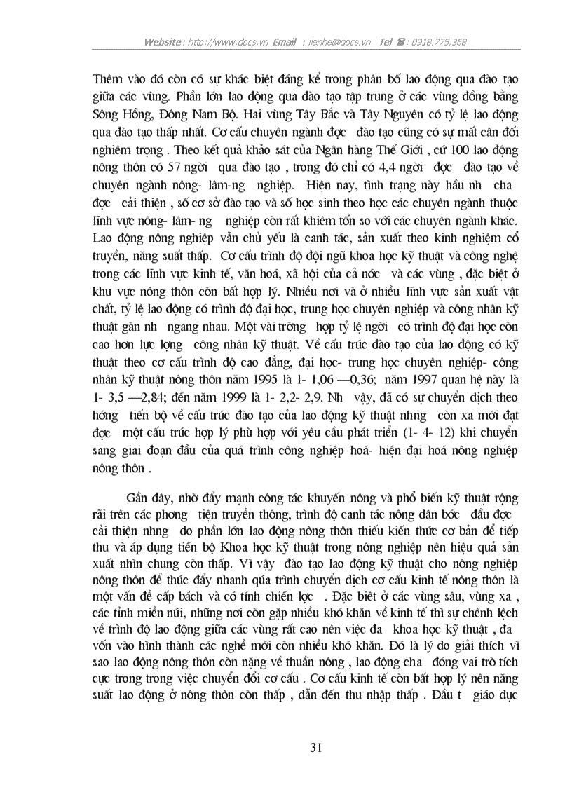 image for page 1số giải pháp phát triển nguồn nhân lực nông thôn phục vụ sự nghiệp CNH HĐH đất nước