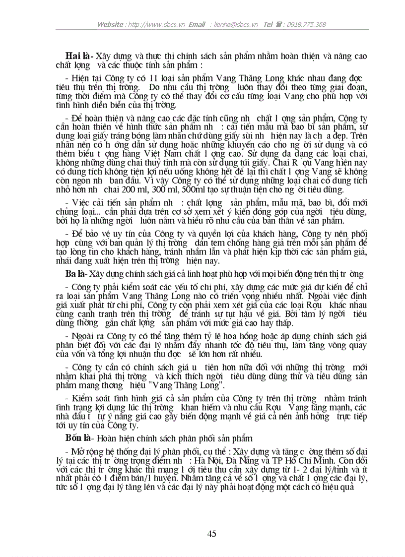 image for page Biện pháp chủ yếu nhằm tăng cường khả năng cạnh tranh của C ty CP Thăng Long