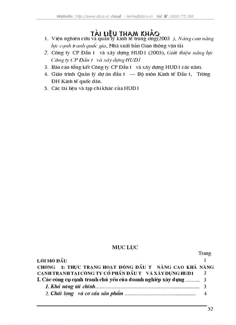 image for page Một số hoạt động đầu tư nhằm nâng cao khả năng cạnh tranh tại Công ty Cổ phần đầu tư và xây dựng HUD1 trong giai đoạn hiện nay