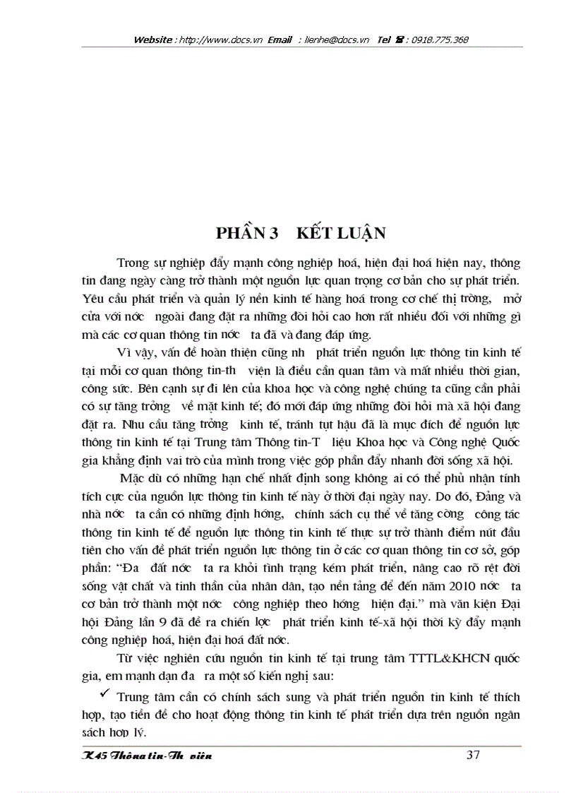 image for page Nguồn tin kinh tế tại trung tâm thông tin tư liệu khoa học công nghệ quốc gia