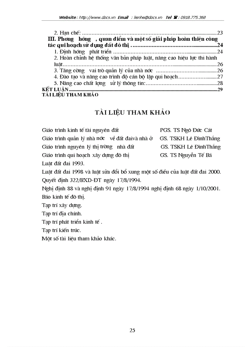 image for page 1số vấn đề về quy hoạch sử dụng đất ở đô thị VN giải pháp