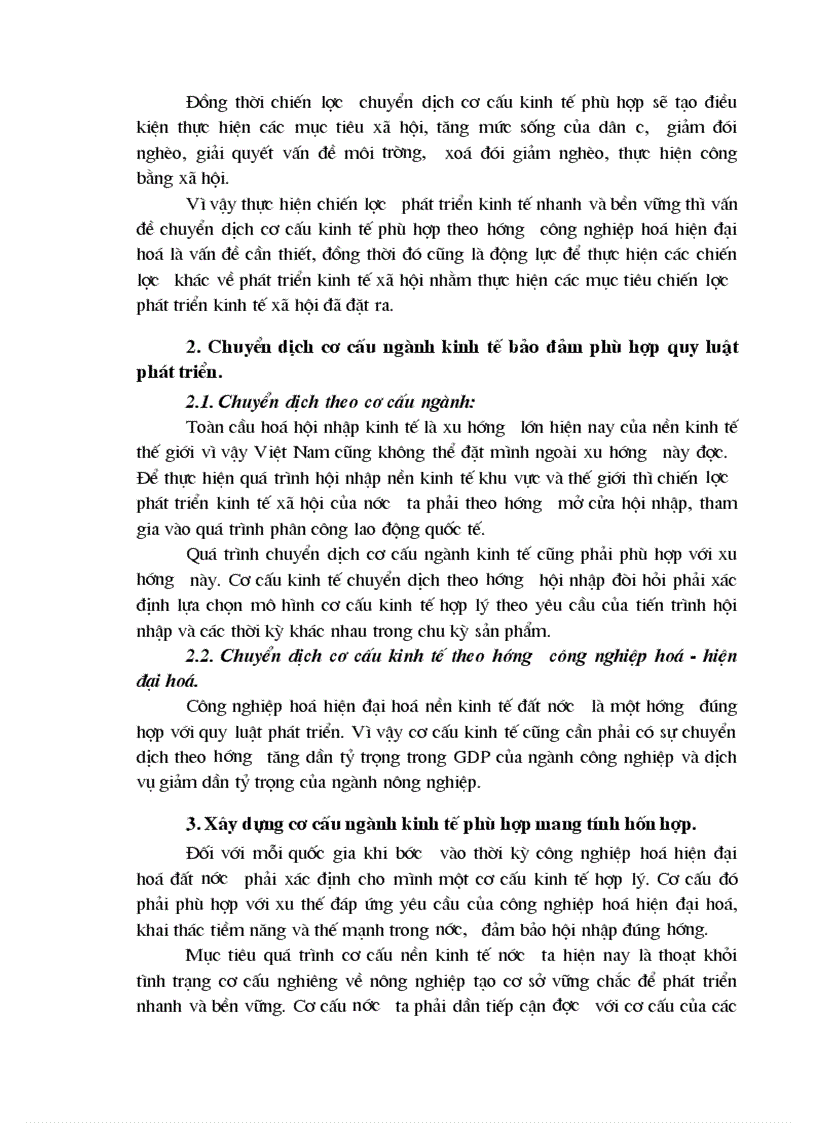 image for page Kế hoạch chuyển dịch cơ cấu ngành kinh tế giai đoạn 2001 2005 phương hướng giải pháp thực hiện