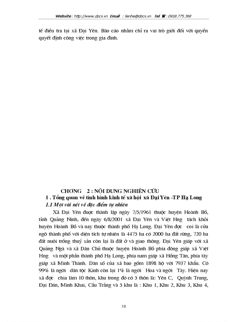 image for page Giới quyền quyết định trong gia đình nông thôn ở vùng ven đô Qua khảo sát tại xã Đại Yên tỉnh quảng Ninh