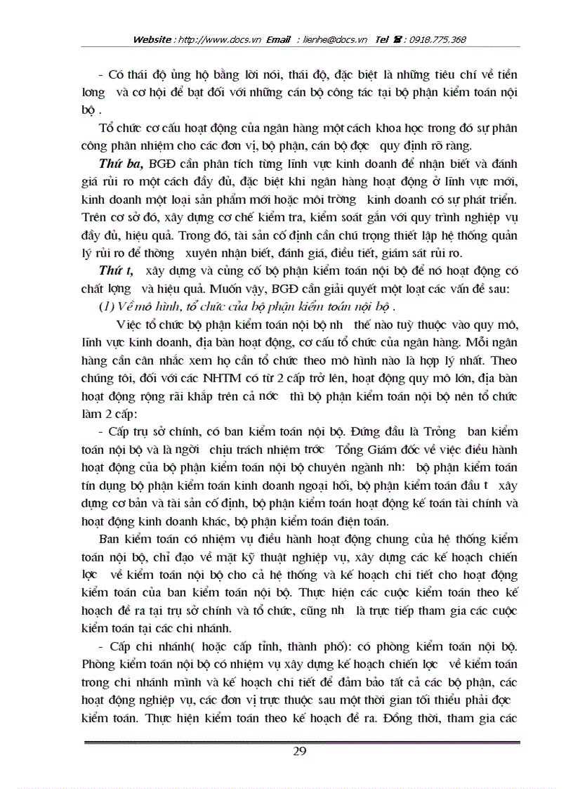 image for page Xây dựng hệ thống kiểm soát nội bộ tại các Ngân hàng thuơng mại ở Việt Nam