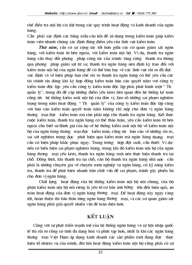 image for page Xây dựng hệ thống kiểm soát nội bộ tại các Ngân hàng thuơng mại ở Việt Nam