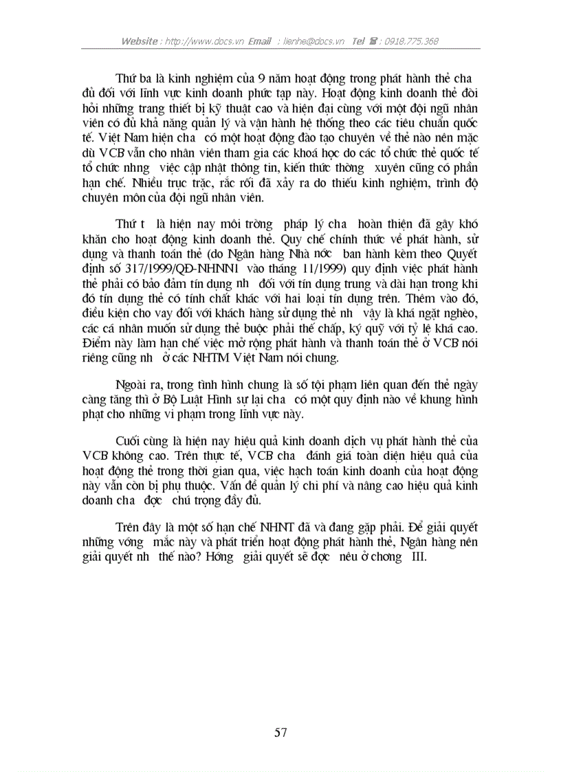 image for page Thực trạng cạnh tranh của hoạt động phát hành thẻ tại ngânhàng NHTMCP Ngoại Thương VietcomBank VN lt NHaCT gt