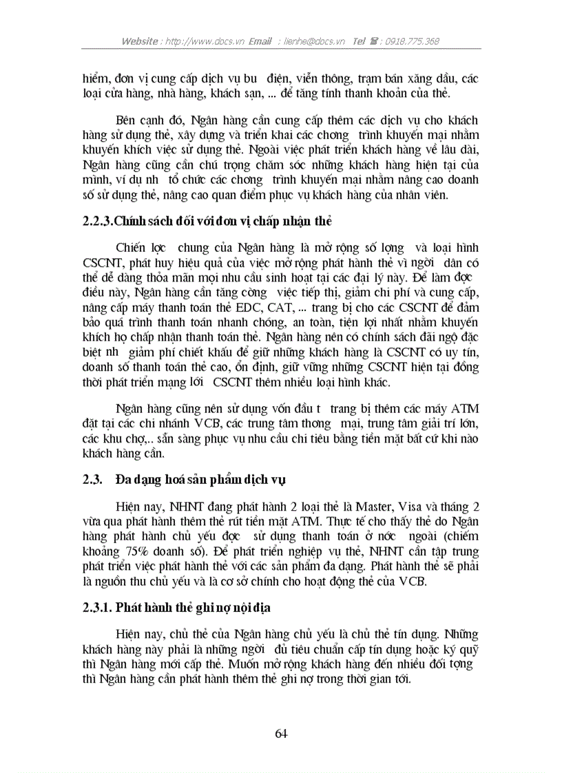 image for page Thực trạng cạnh tranh của hoạt động phát hành thẻ tại ngânhàng NHTMCP Ngoại Thương VietcomBank VN lt NHaCT gt