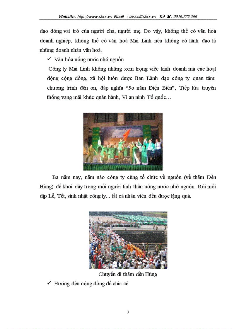 image for page Văn hoá doanh nghiệp của hãng Taxi Mailinh lt văn hoá gt