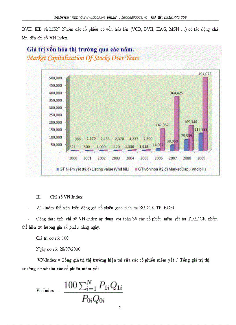 Bình luận diễn biến giá chứng khoán trên sàn hose năm 2009