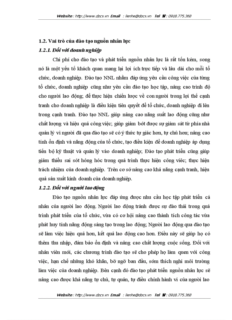 image for page Thực trạng và giải pháp về đào tạo nguồn nhân lực tại Công ty cổ phần May nông nghiệp