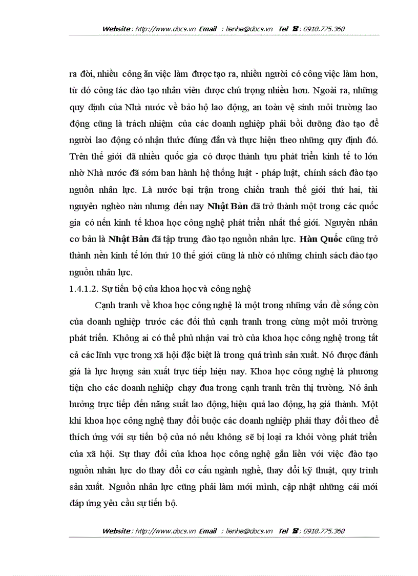 image for page Thực trạng và giải pháp về đào tạo nguồn nhân lực tại Công ty cổ phần May nông nghiệp