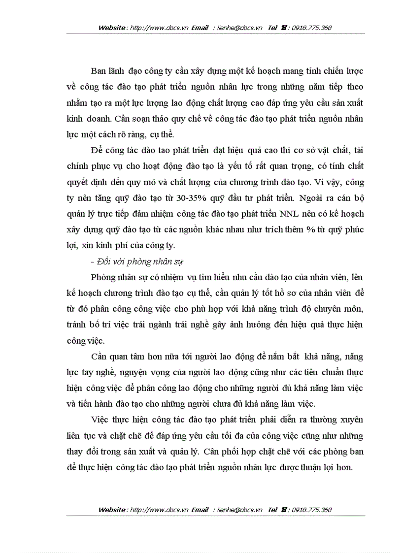 image for page Thực trạng và giải pháp về đào tạo nguồn nhân lực tại Công ty cổ phần May nông nghiệp