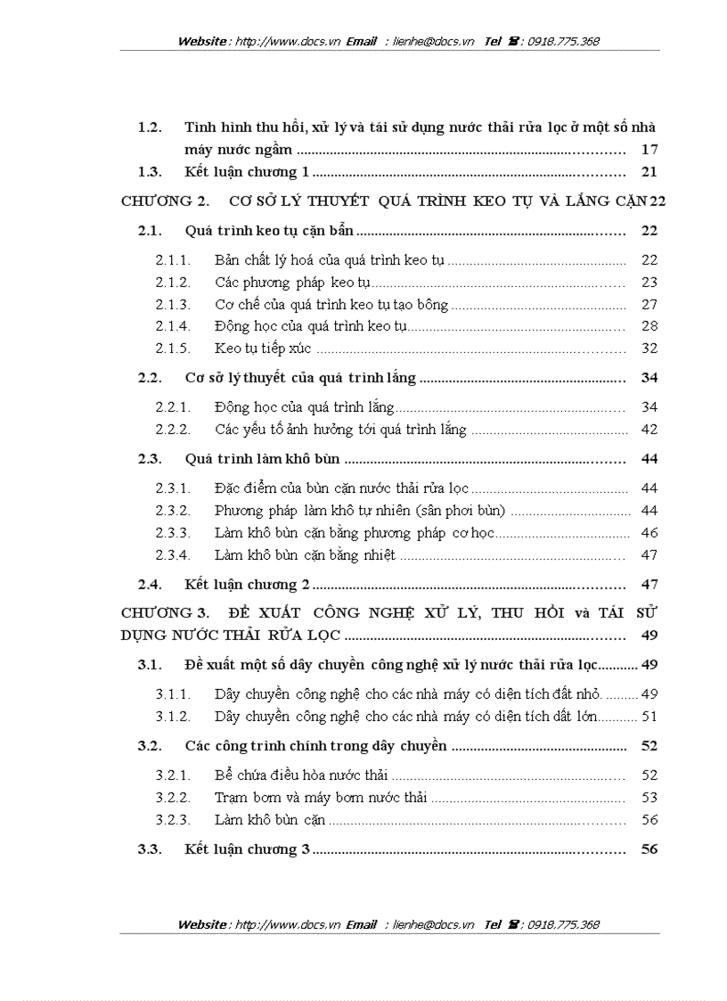 image for page Nghiên cứu xử lý và thu hồi nước thải rửa lọc cho các nhà máy xử lý nước ngầm