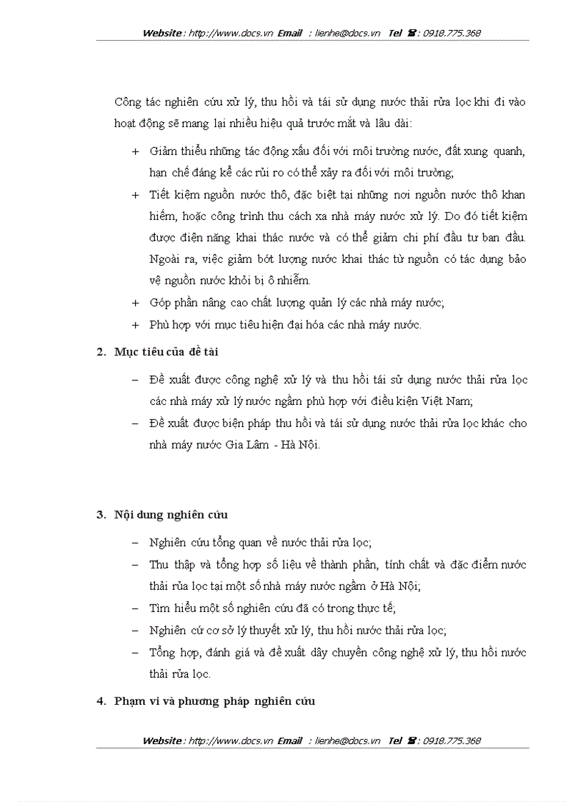 image for page Nghiên cứu xử lý và thu hồi nước thải rửa lọc cho các nhà máy xử lý nước ngầm