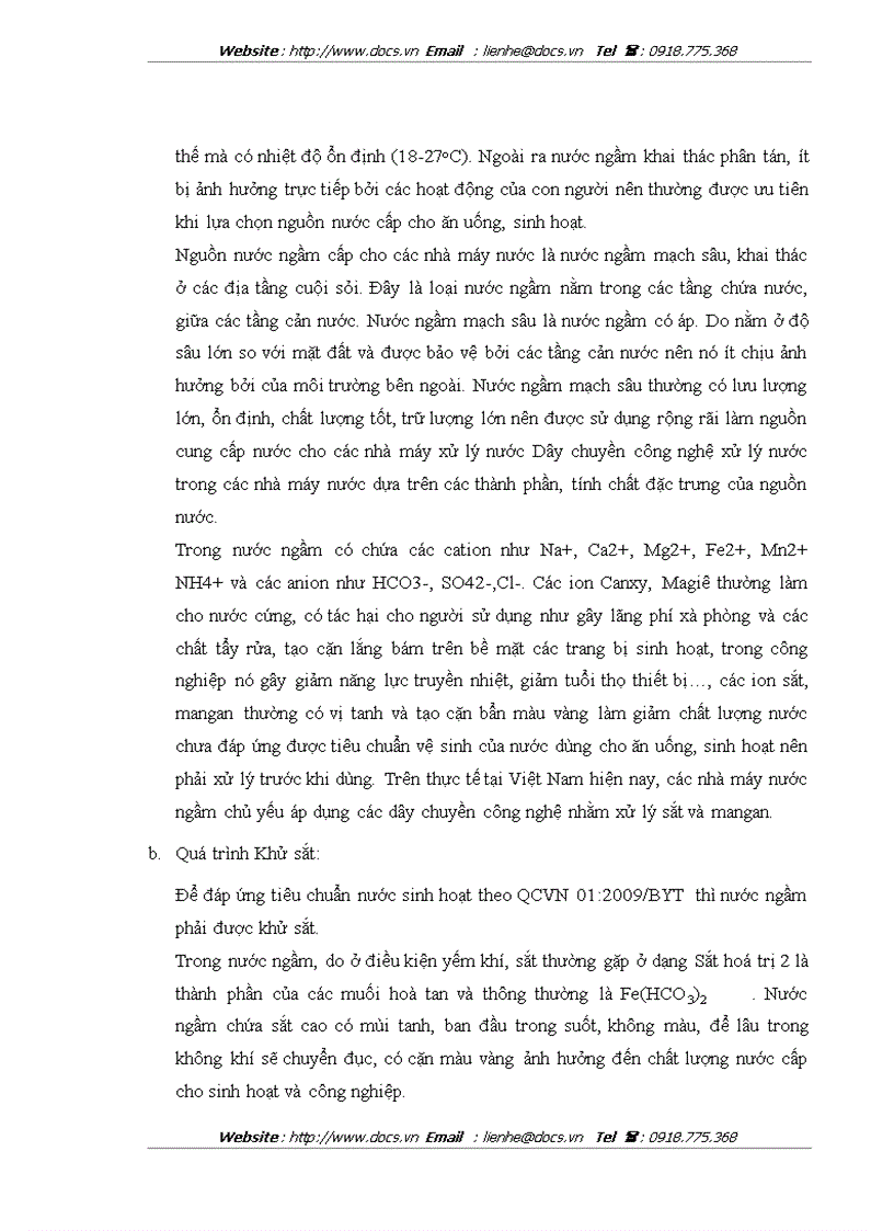 image for page Nghiên cứu xử lý và thu hồi nước thải rửa lọc cho các nhà máy xử lý nước ngầm