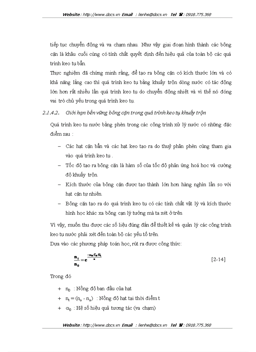image for page Nghiên cứu xử lý và thu hồi nước thải rửa lọc cho các nhà máy xử lý nước ngầm