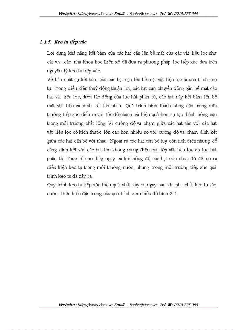 image for page Nghiên cứu xử lý và thu hồi nước thải rửa lọc cho các nhà máy xử lý nước ngầm