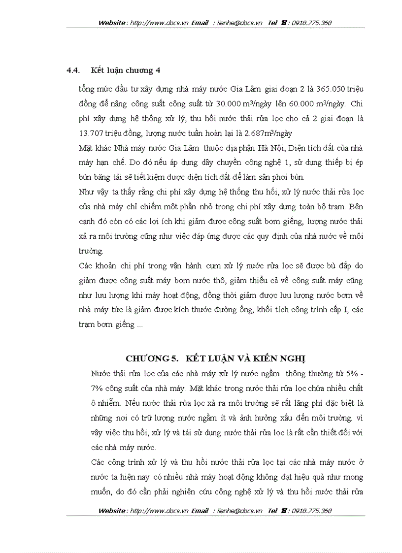 image for page Nghiên cứu xử lý và thu hồi nước thải rửa lọc cho các nhà máy xử lý nước ngầm