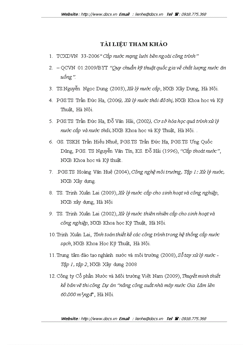 image for page Nghiên cứu xử lý và thu hồi nước thải rửa lọc cho các nhà máy xử lý nước ngầm