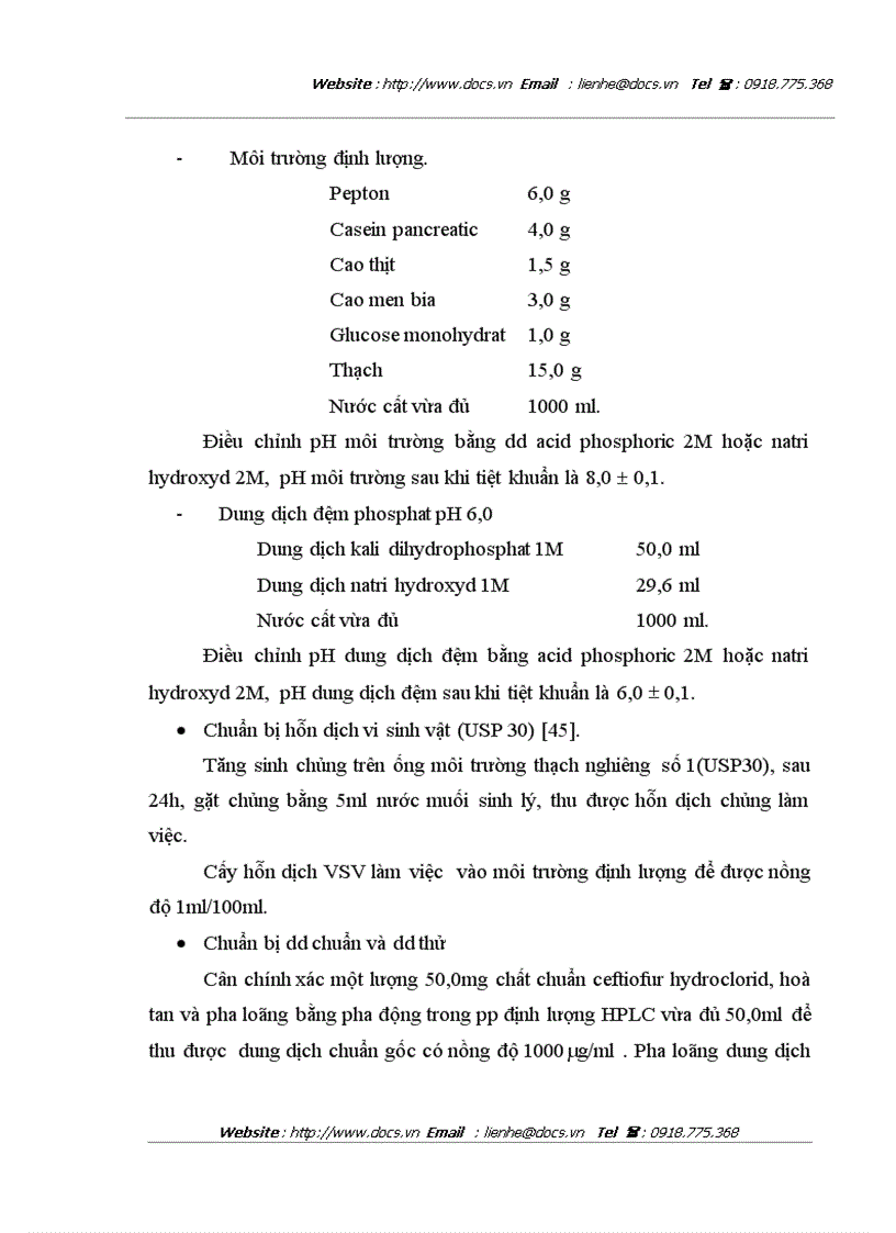 image for page Nghiên cứu bào chế thuốc tiêm hỗn dịch ceftiofur hydroclorid dùng trong thú y