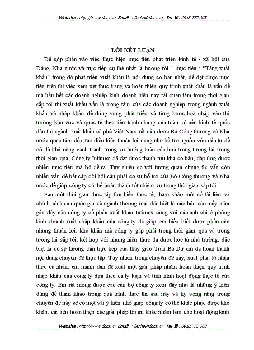 image for page Thư c tra ng va gia i pha p mơ rô ng thi trươ ng xuâ t khâ u ca phê cu a công ty cô phâ n Intimex Viê t Nam