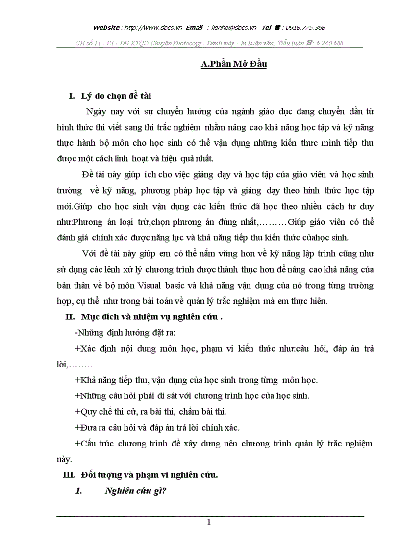 image for page Chương trình trắc nghiệm tổng hợp kiến thức