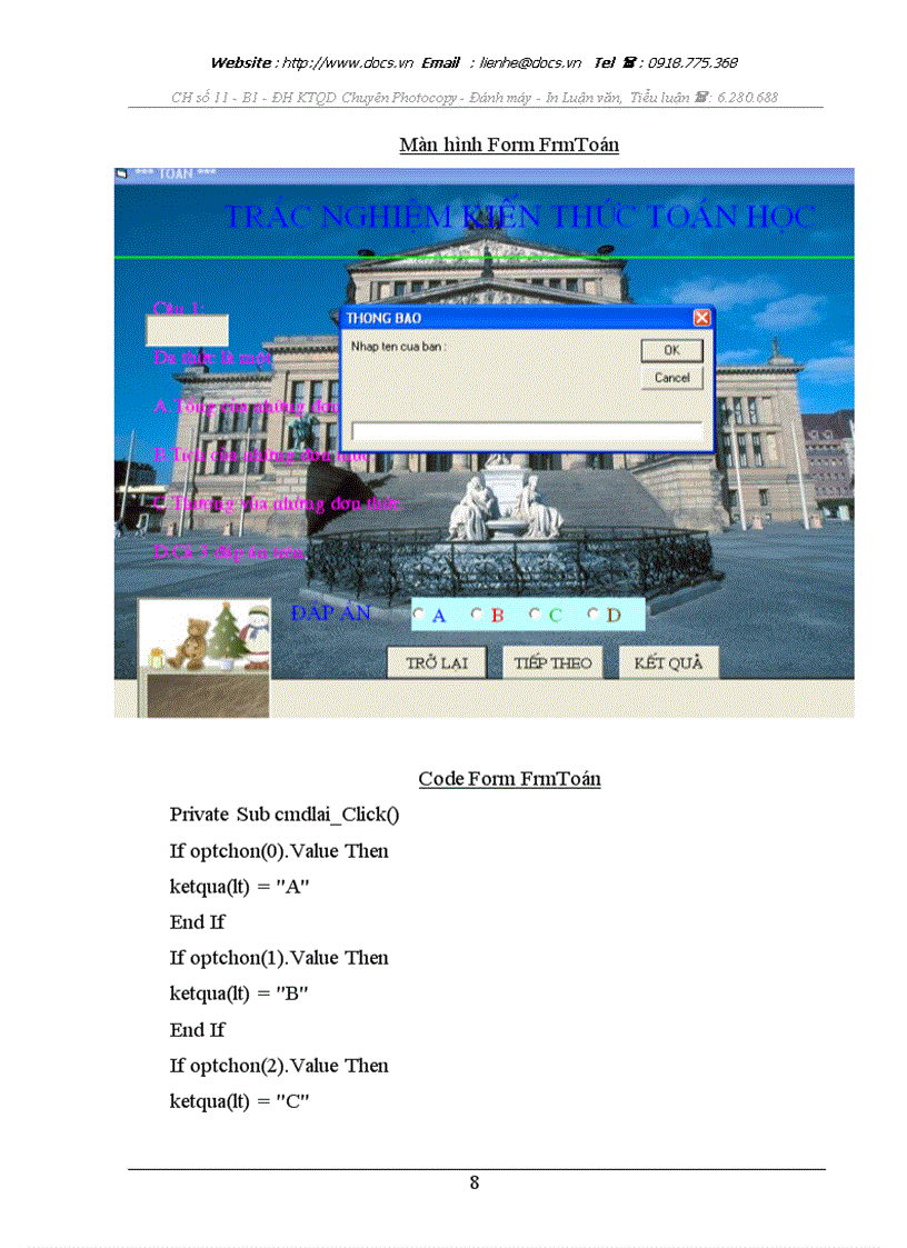 image for page Chương trình trắc nghiệm tổng hợp kiến thức