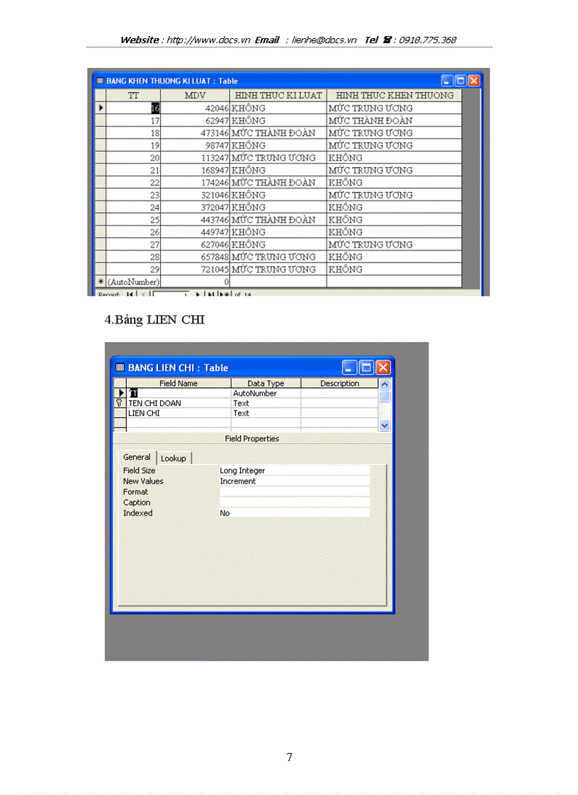 image for page Chương trình ứng dụng ngôn ngữ Microsoft Access vào QUẢN LÝ ĐOÀN VIÊN