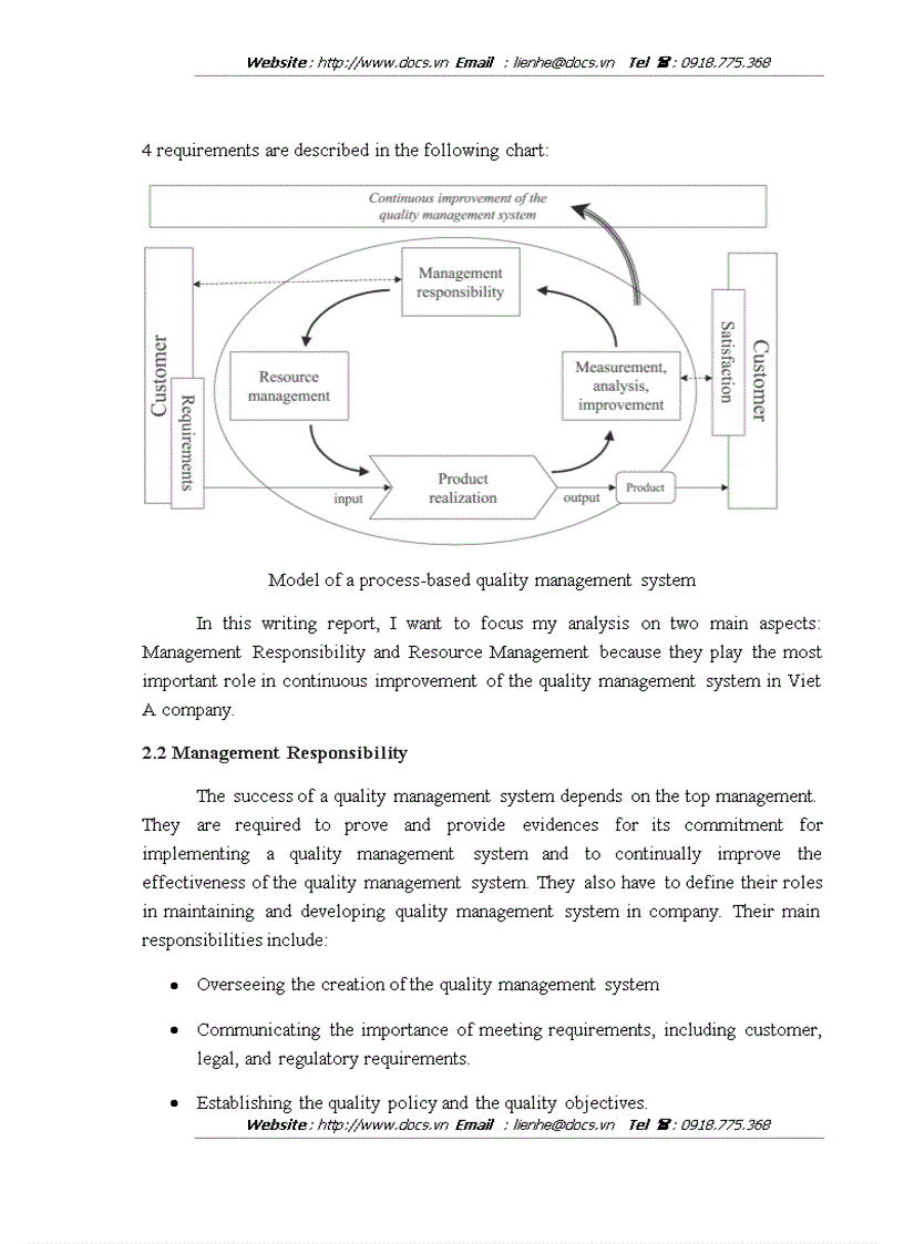 image for page Enhancing the efficiency of the quality managament system by improving management responsibility and human resource management at viet a plastic
