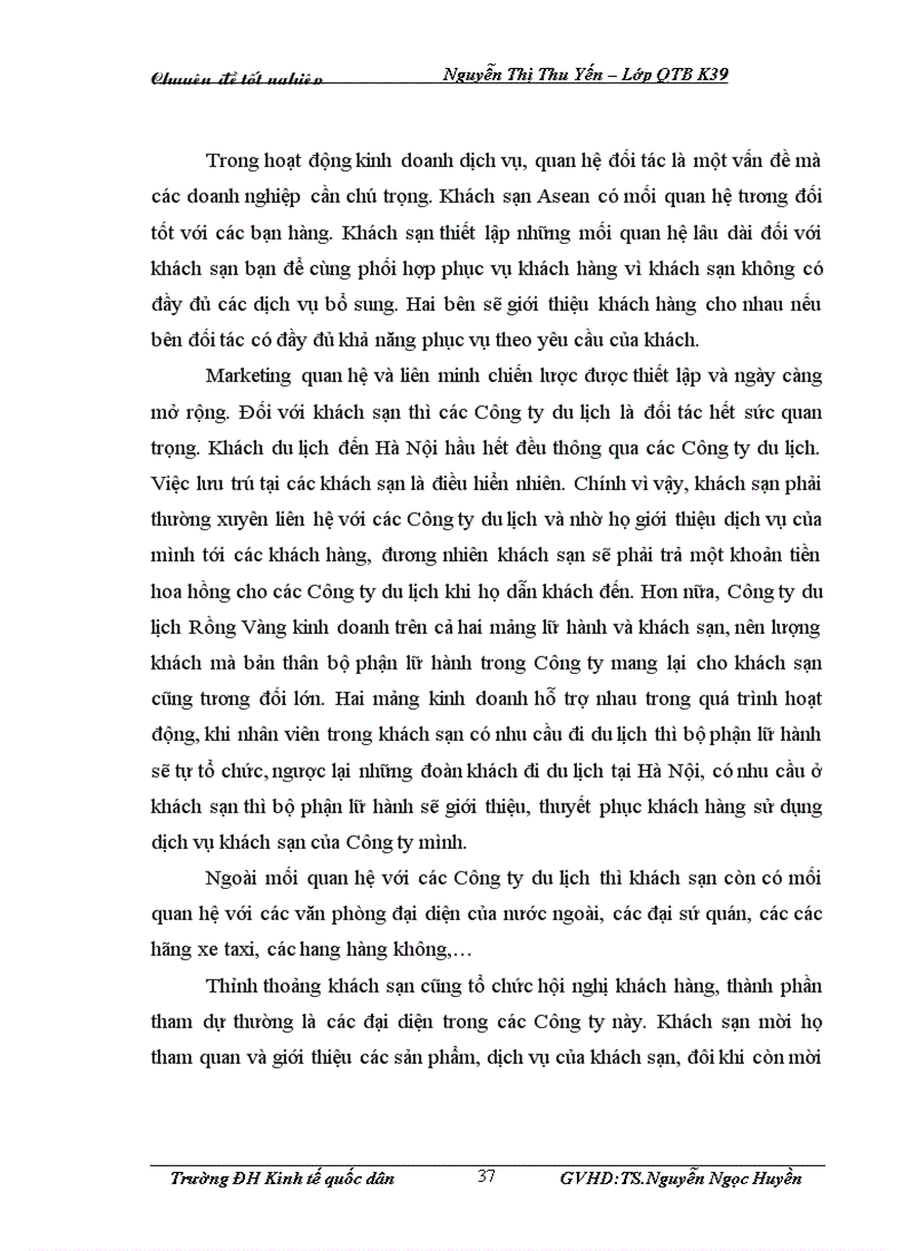 image for page Giải pháp Marketing nhằm thu hút khách du lịch quốc tế đến với khách sạn Asean của công ty TNHH Thương mại du lịch và dịch vụ Rồng Vàng