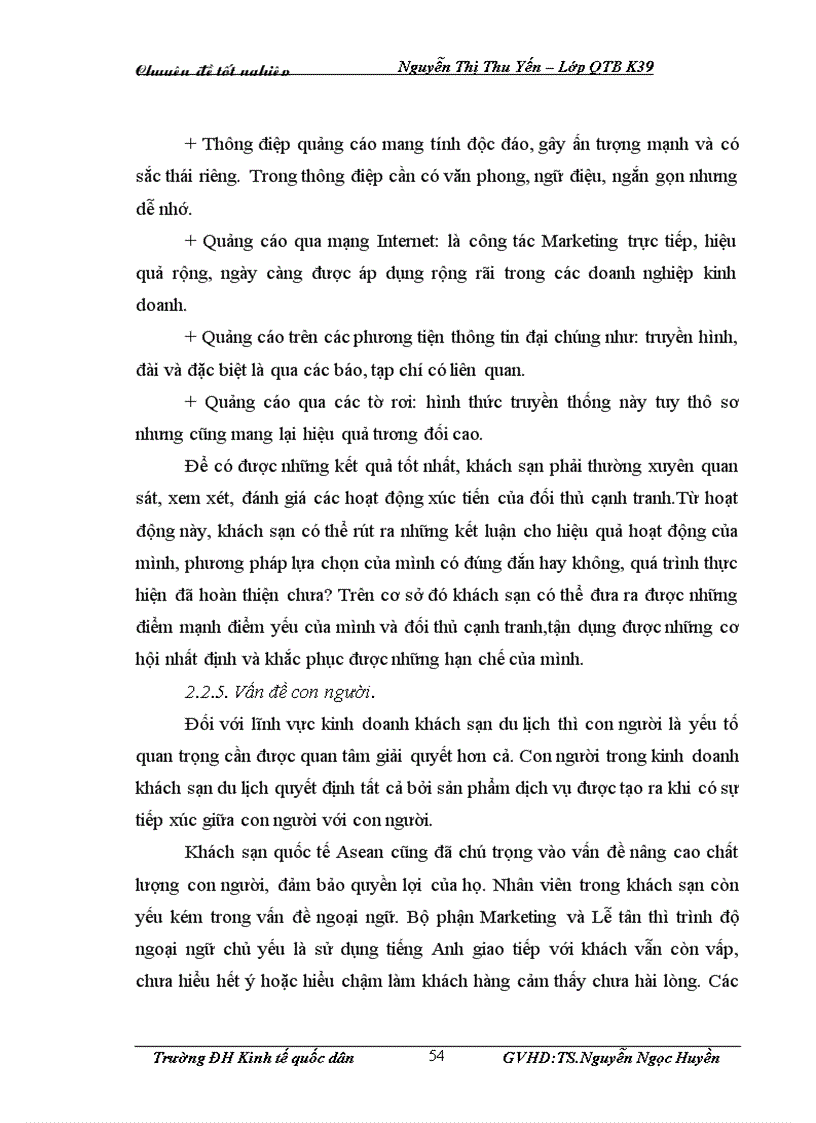 image for page Giải pháp Marketing nhằm thu hút khách du lịch quốc tế đến với khách sạn Asean của công ty TNHH Thương mại du lịch và dịch vụ Rồng Vàng